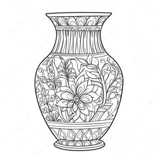 Vase Ausmalbild | Vase Ausmalbild