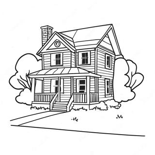 Haus Ausmalbild | Haus Ausmalbild