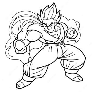 Gohan Bestienverwandlung Ausmalbild | Gohan Bestie Ausmalbild