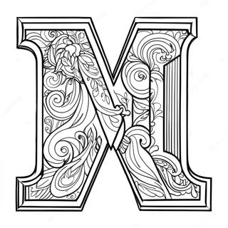 Buchstabe M Ausmalbild | Buchstabe M Ausmalbild