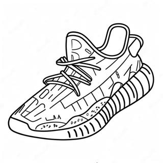 Yeezy Boost 350 Ausmalbild | Yeezy Schuh Ausmalbild