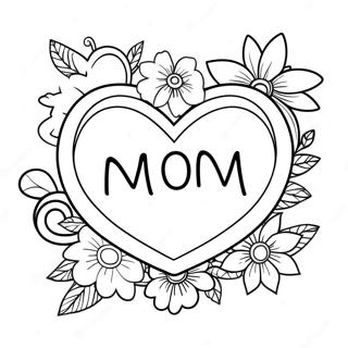 Ich liebe Mama Ausmalbild | Ich liebe Mama Ausmalbild