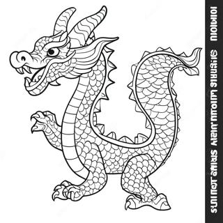 Chinesischer Drache Ausmalbild | Chinesischer Drache Ausmalbild