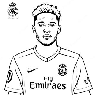 Neymar Fußballstar Ausmalbild | Neymar Ausmalbild