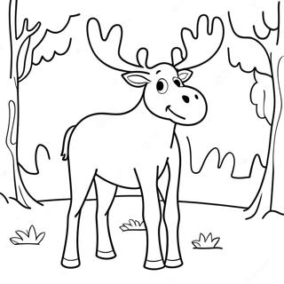 Tyrone der freundliche Elch Ausmalbild | Backyardigans Ausmalbild