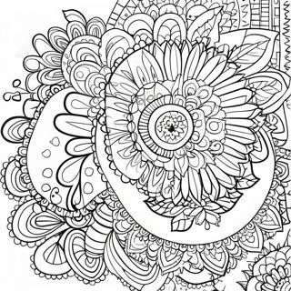 Boho Mandala Ausmalbild | Boho Ausmalbild