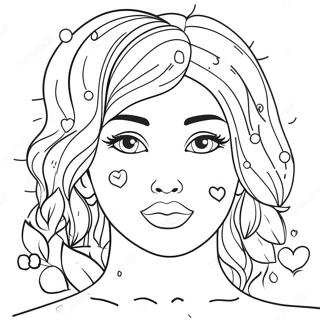 Selbstliebe Affirmation Ausmalbild | Selbstliebe Ausmalbild