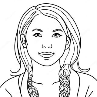 Positive Selbstwahrnehmung Ausmalbild | Selbstliebe Ausmalbild