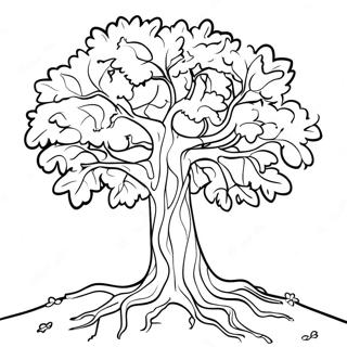 Tu Bishvat Baum Ausmalbild | Tu Bishvat Ausmalbild