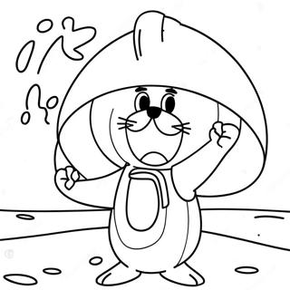 Sandy Cheeks Ausmalbild | Sandy Wangen Ausmalbild