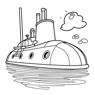 U-Boot Ausmalbild | U-Boot Ausmalbild