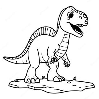 Dinosaurier Fossilien Ausmalbild | Fossil Ausmalbild