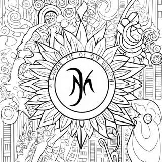 Death Note Logo Ausmalbild | Todesnotiz Ausmalbild