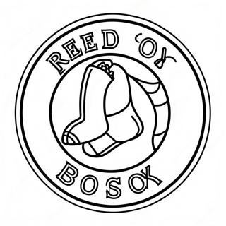 Red Sox Logo Ausmalbild | Rote Socken Ausmalbild