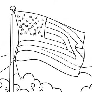 Patriotisches Flaggen Ausmalbild | Patriotisch Ausmalbild