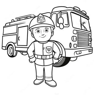 Feuerwehrmann Sam Ausmalbild | Feuerwehrmann Sam Ausmalbild