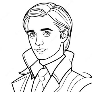 Draco Malfoy Ausmalbild | Draco Malfoy Ausmalbild