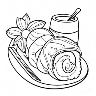 Sushi Ausmalbild | Sushi Ausmalbild