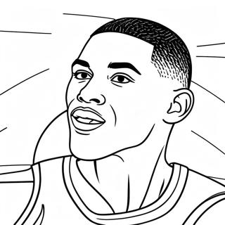 Jayson Tatum Actionaufnahme Ausmalbild | Jayson Tatum Ausmalbild