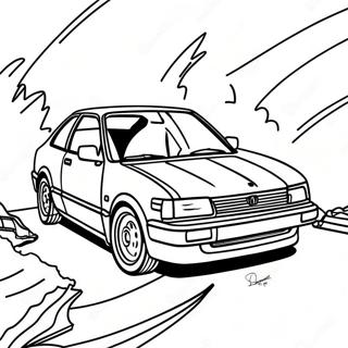 Honda Civic Ausmalseite | Honda Civic Ausmalbild