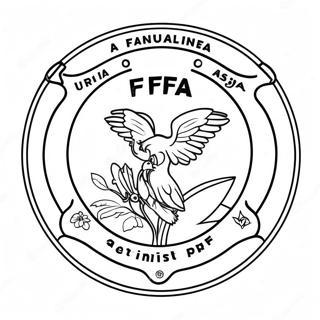 FFA Logo Ausmalbild | FFA Ausmalbild
