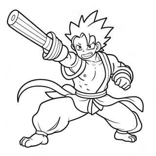 Dabi in Aktion Ausmalbild | Dabi Ausmalbild