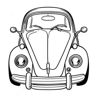 Klassisches Volkswagen Käfer Ausmalbild | Volkswagen Ausmalbild