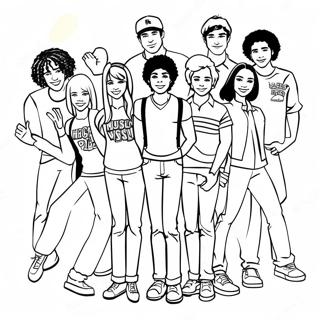 High School Musical Ausmalbild | High School Musical Ausmalbild