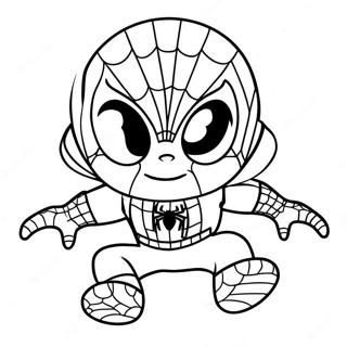 Baby Spiderman Ausmalbild | Baby Spiderman Ausmalbild