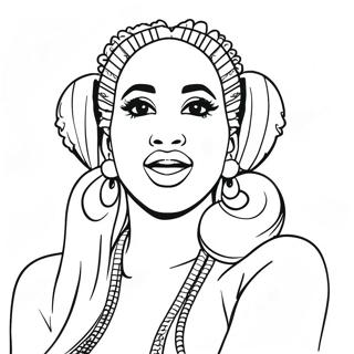 Cardi B Ausmalbild | Cardi B Ausmalbild
