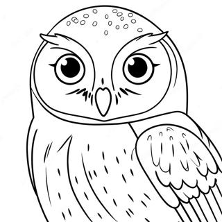 Hedwig die Eule Ausmalbild | Hedwig Ausmalbild