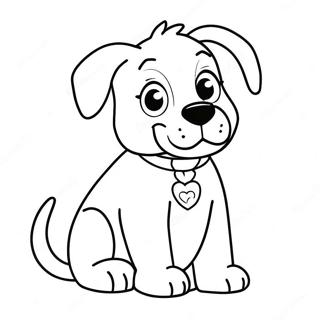 Niedlicher Winn-Dixie Hund Ausmalbild | Wegen Winn Dixie Ausmalbild