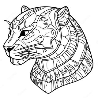 Schwarzer Panther Ausmalbild | Schwarzer Panther Ausmalbild
