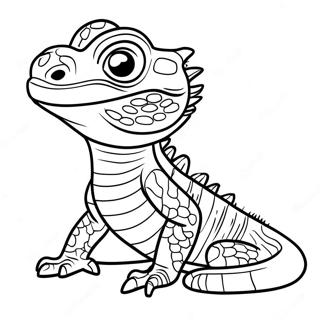 Bartagame Ausmalbild | Bartagame Ausmalbild