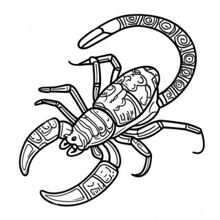 Realistisches Skorpion Ausmalbild | Skorpion Ausmalbild