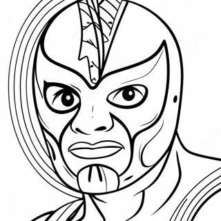 Rey Mysterio Ausmalbild | Rey Mysterio Ausmalbild