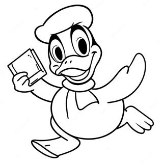 Donald Duck Ausmalbild | Donald Duck Ausmalbild