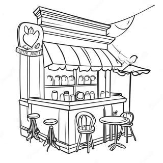 Café Ausmalbild | Café Ausmalbild