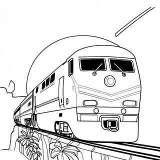 Amtrak Zug Ausmalbild | Amtrak Zug Ausmalbild