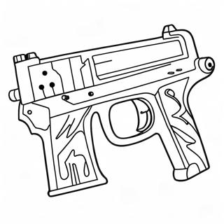 Episches Fortnite-Waffen-Schlacht Ausmalbild | Fortnite Waffe Ausmalbild