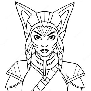 Ahsoka Tano Ausmalbild | Ahsoka Tano Ausmalbild