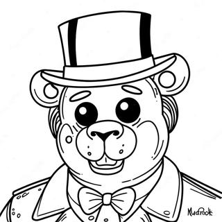 Glamrock Freddy Ausmalbild | Glamrock Freddy Ausmalbild