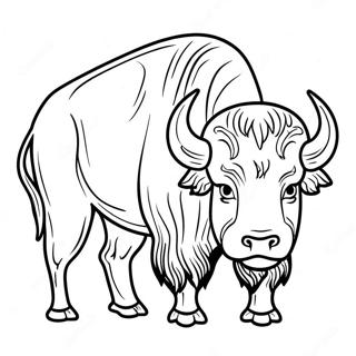 Bison Ausmalbild | Büffel Ausmalbild