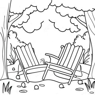 Entspannendes Natur Wellness Ausmalbild | Wellness Ausmalbild