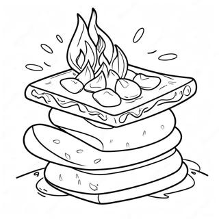 S'more Ausmalbild | Smore Ausmalbild