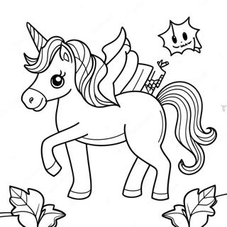 Halloween Einhorn Ausmalbild | Halloween Einhorn Ausmalbild