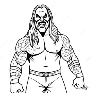 The Fiend WWE Ausmalbild | WWE Der Fiend Ausmalbild