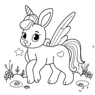 Hase Einhorn Ausmalbild | Hase Einhorn Ausmalbild