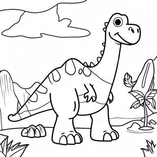 Der gute Dinosaurier Ausmalbild | Der gute Dinosaurier Ausmalbild