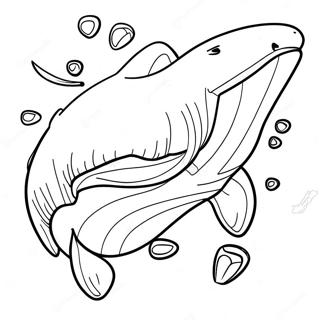 Furchtloser Megalodon Schwimm Ausmalbild | Megalodon Ausmalbild